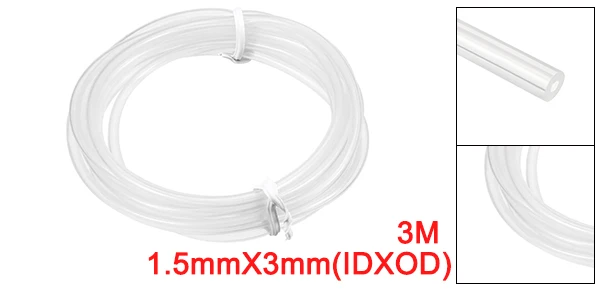 UXCELL 2 м 3 длина 1 5x3 мм прозрачный силиконовый трубчатый водяной воздушный насос