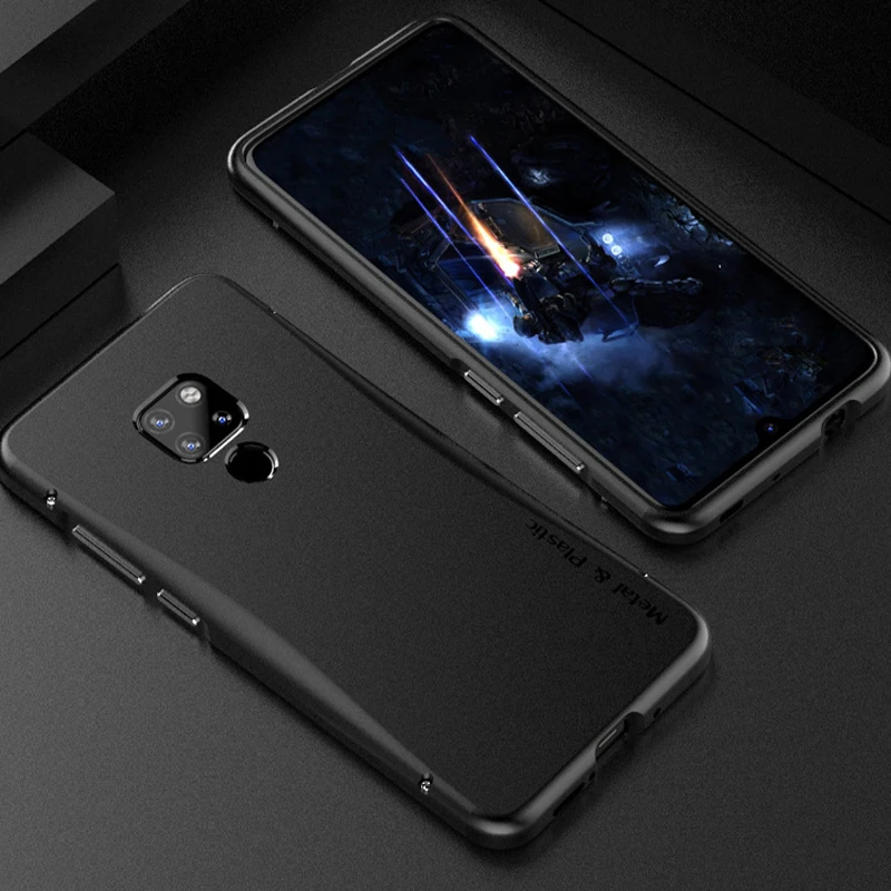 Чехлы для Huawei Mate 20 чехол Capa жесткая задняя часть PC металлический бампер деловой