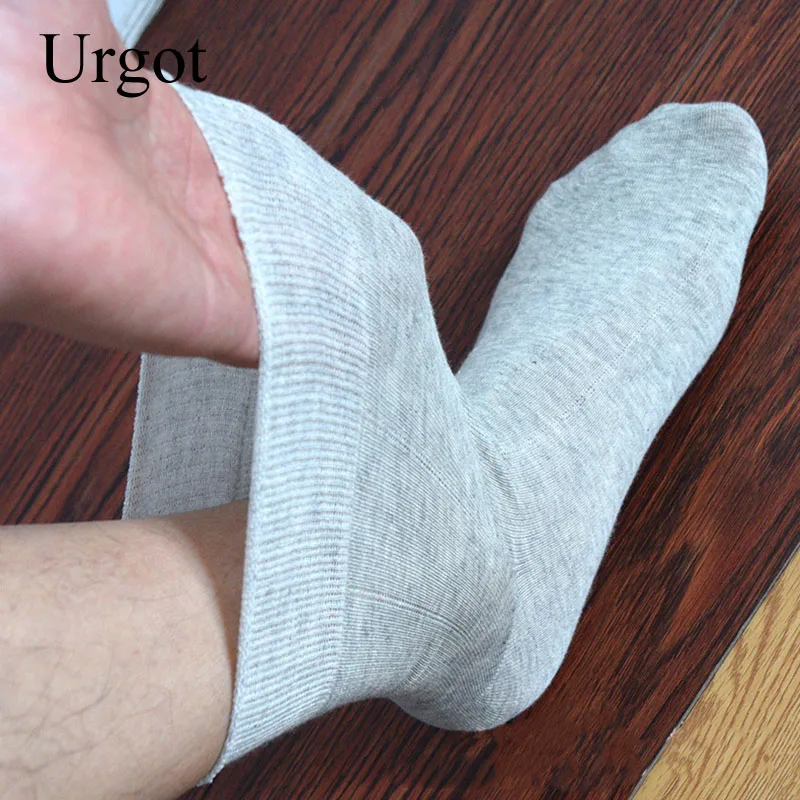 Urgot 5 Pairs Men's Socks Large Plus Big Size 48,49,50 All-match Casual Business Anti-Odor Men Socks Sox Meias Calcetines Hombre images - 6