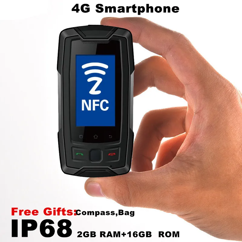 Rungee X7 плюс мини смартфон 4G IP68 Водонепроницаемый Оперативная память 2 Гб
