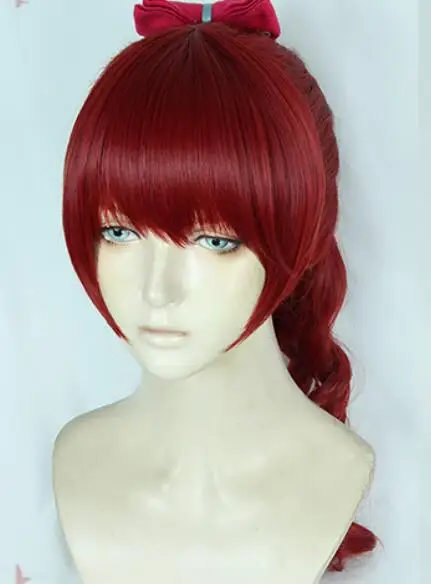 Hair Wig Persona 5 Косплей королевская Yoshizawa Kasuka kasuumi школьная форма косплей костюм парик Женщины Девушки Хэллоуин Карнавальный Костюм - Цвет: Hair Wig