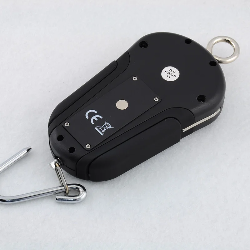 Цифровые карманные весы 50 кг/20 г черные/Желтые водонепроницаемые с ЖК-дисплеем и