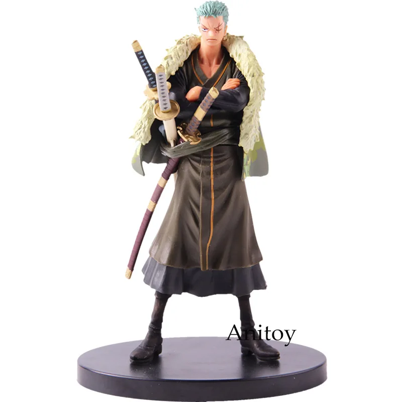 without retail box Аниме одна деталь DXF Grandline мужчины 15th Edition vol.5 Roronoa Зоро фигурка ПВХ Коллекционная модель игрушки - Цвет: without retail box