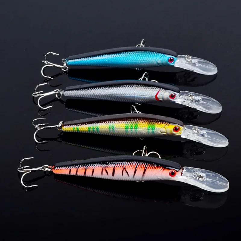 Yuewins новые украшения красного цвета Minnow приманки для ловли рыбы 12 5 см 13 9g Плавание