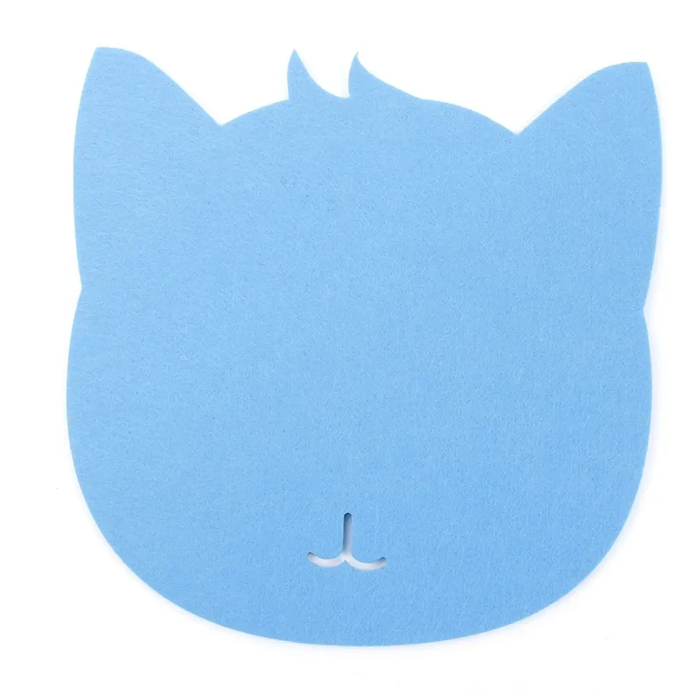 blue Cat Форма Мышь Pad против скольжения ноутбука Планшетные ПК мыши коврик игровой Мышь Pad для компьютерной игры оптический Мышь инструменты аксессуары - Color: blue