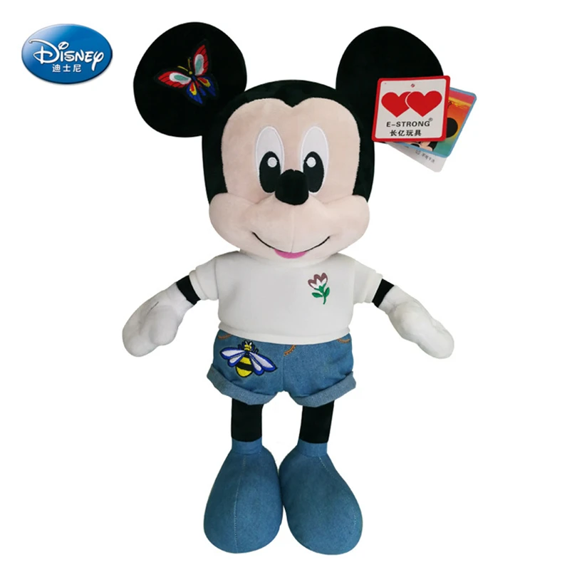 Новинка 2018 от Disney плюшевая кукла Микки Маус супермягкая белая хлопковая