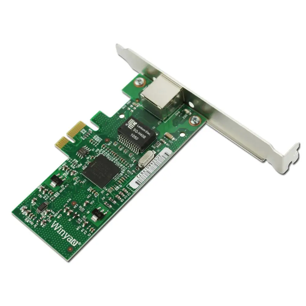 Winyao WY573T PCI-E X1 RJ45 Gigabit Ethernet сетевой адаптер NIC 10/100/1000 м для 82573 1G Lan | Компьютеры и офис