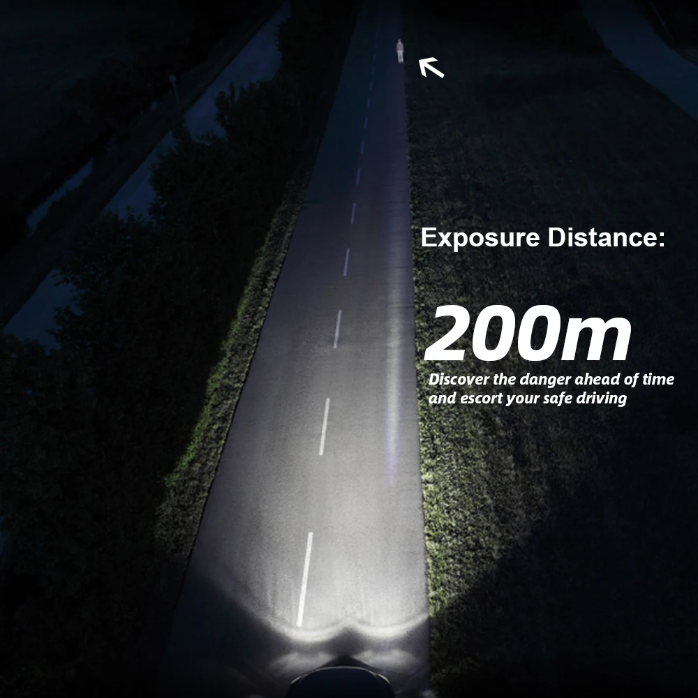 Jeuzn 2 шт. 6000 K H7 светодиодный автомобильный фонарь H1 фара H4 Hi/Low Beam H11 9005 HB3 9006 HB4 36 Вт