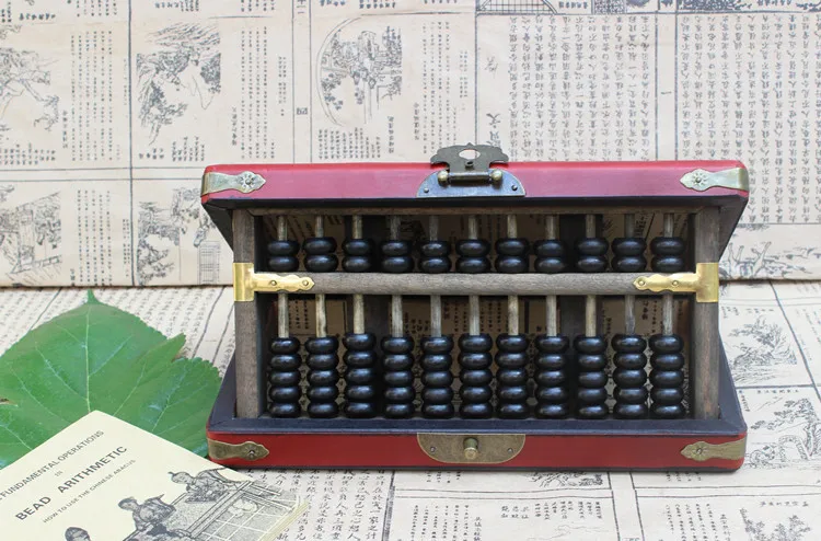 Высококачественный обучающий инструмент из 11 колонок Старое дерево abacus