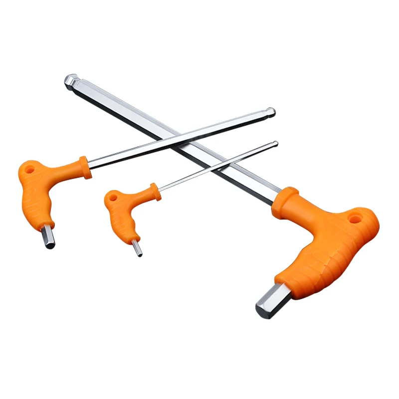 Universal Wrench Key Hex Spanner T Type Non-slip Handle Ball End 2.5mm 4mm 12mm 14mm Allen Set Hand Tools | Инструменты