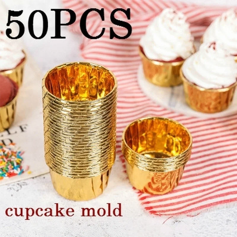 50 шт. плотные бумажные чашки для кексов инструменты украшения тортов вечерние