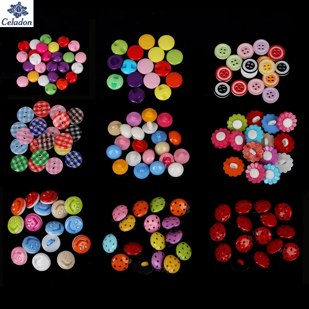 50 шт. разнообразные пуговицы для скрапбукинга 9 15 мм|buttons sewing|clothes accessoriessewing crafts |