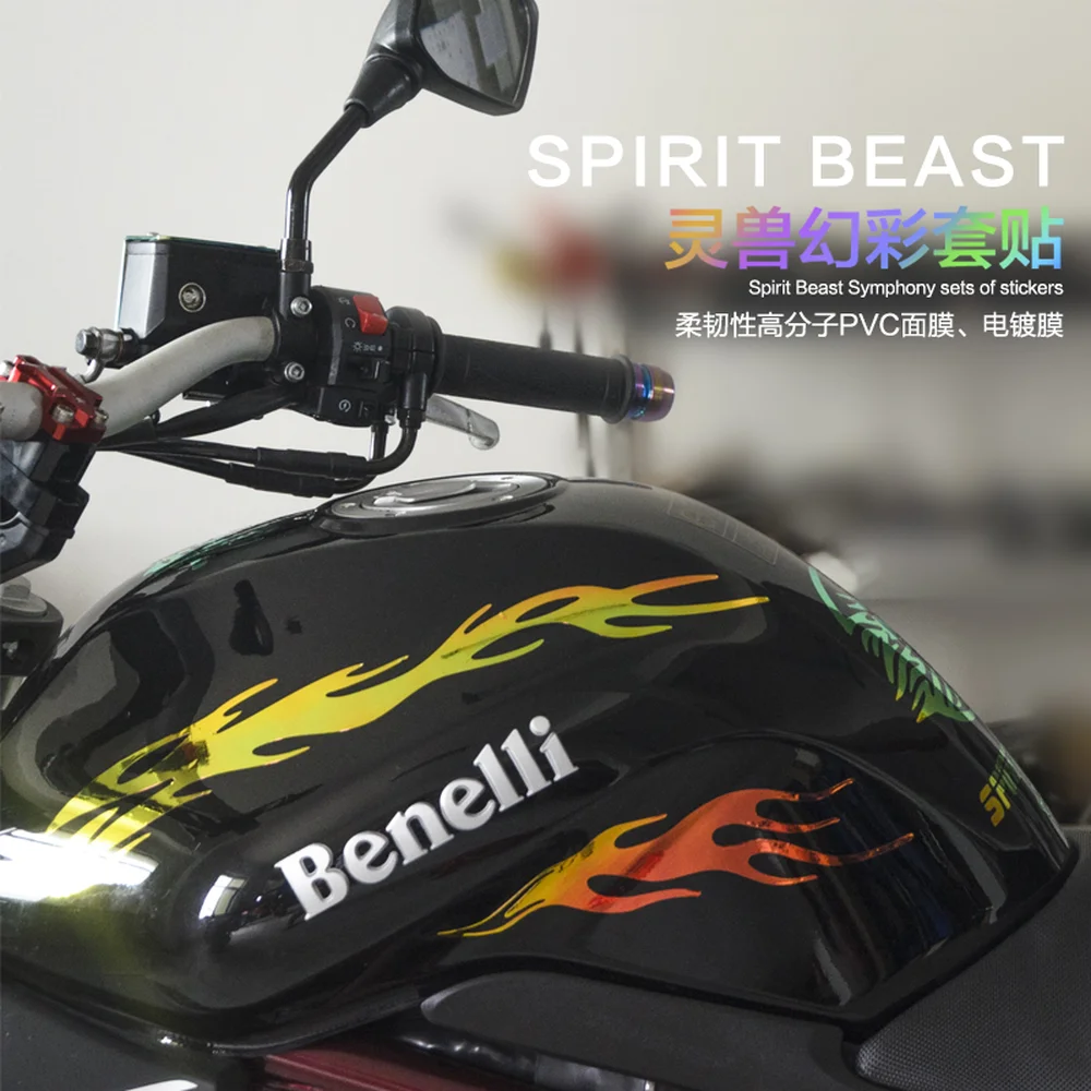 Наклейки на мотоцикл SPIRIT BEAST для Africa Twin Tmax Trk502 Mt 03 Moto Guzzi S1000xr Gsr 600 Bmw S1000rr Sv650 Vespa Sprint