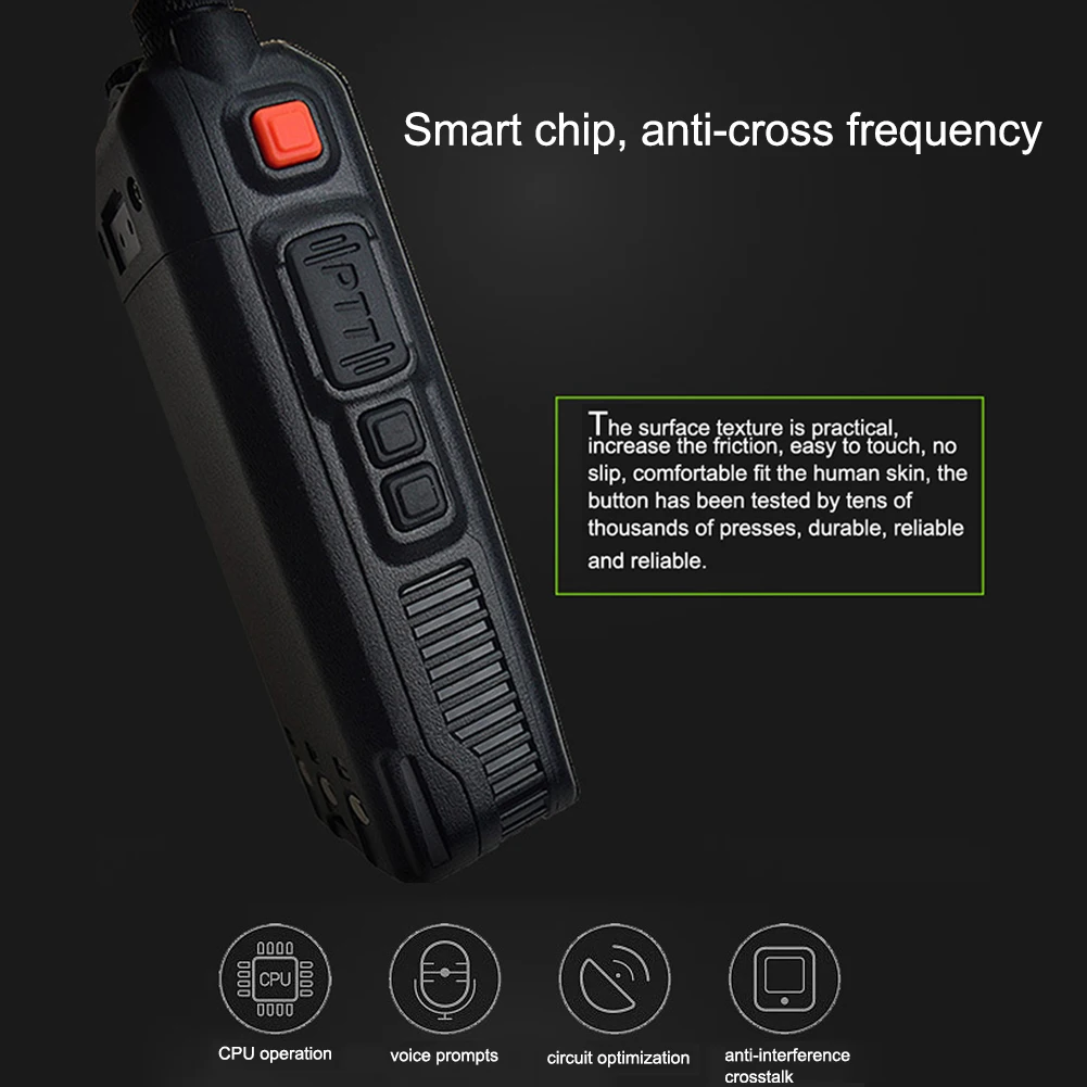 Профессиональная рация для DuoMSera UV8D 10 Вт УФ двухсегментная портативная рация с антенной для радио охоты