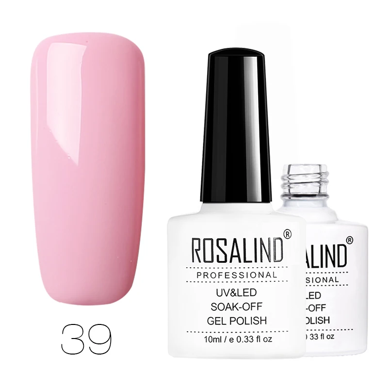 RD39 ROSALIND Гель-лак для ногтей Gliiter лак для ногтей перманентные лаки для ногтей для маникюра верхнее покрытие лак паук для праймер для ногтей - Цвет: RD39