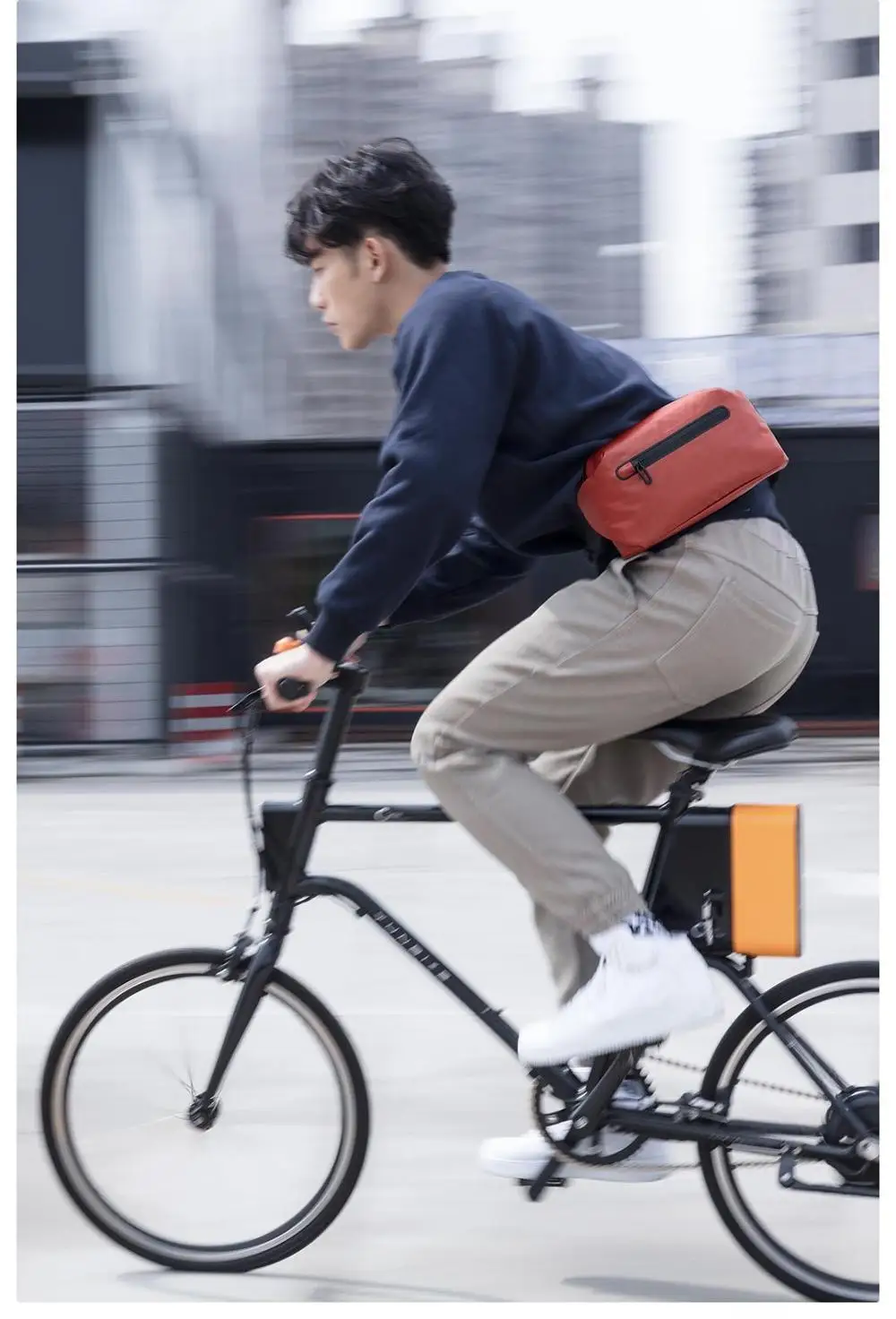orange xiaomi mijia, 90 очков, модная карманная сумка, рюкзак, поясная сумка, водонепроницаемый, 2 вида отрицательных способов, предупреждающая световая панель - Цвет: orange