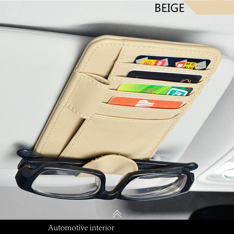 Автомобильный держатель для карт Защита от солнца в форме козырька сумок кожа