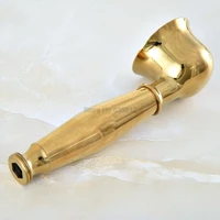 gold color brass telephone style hand held bathroom shower head bathroom handheld shower head accessory thh052