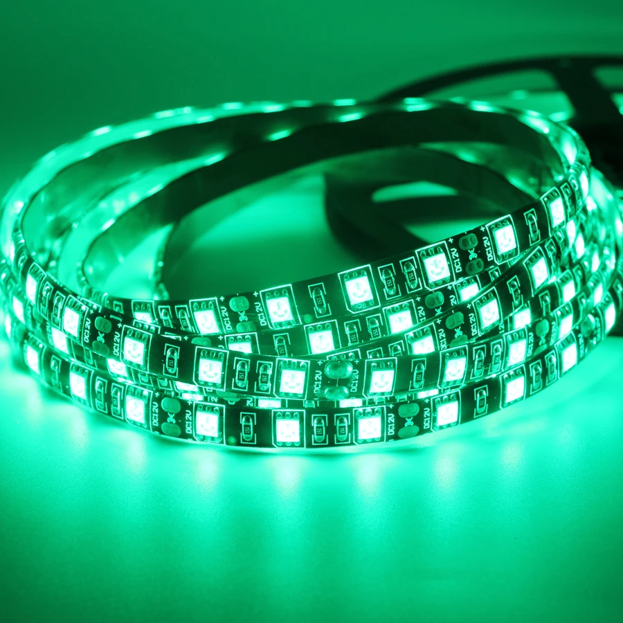 Черная Светодиодная лента 5 м с регулируемой яркостью 5050 rgb 12 в 60 светодиодов/м