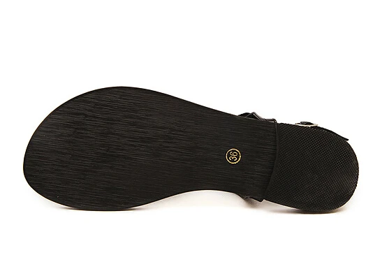 Женские летние сандалии в римском стиле на плоской подошве с пряжкой и открытым