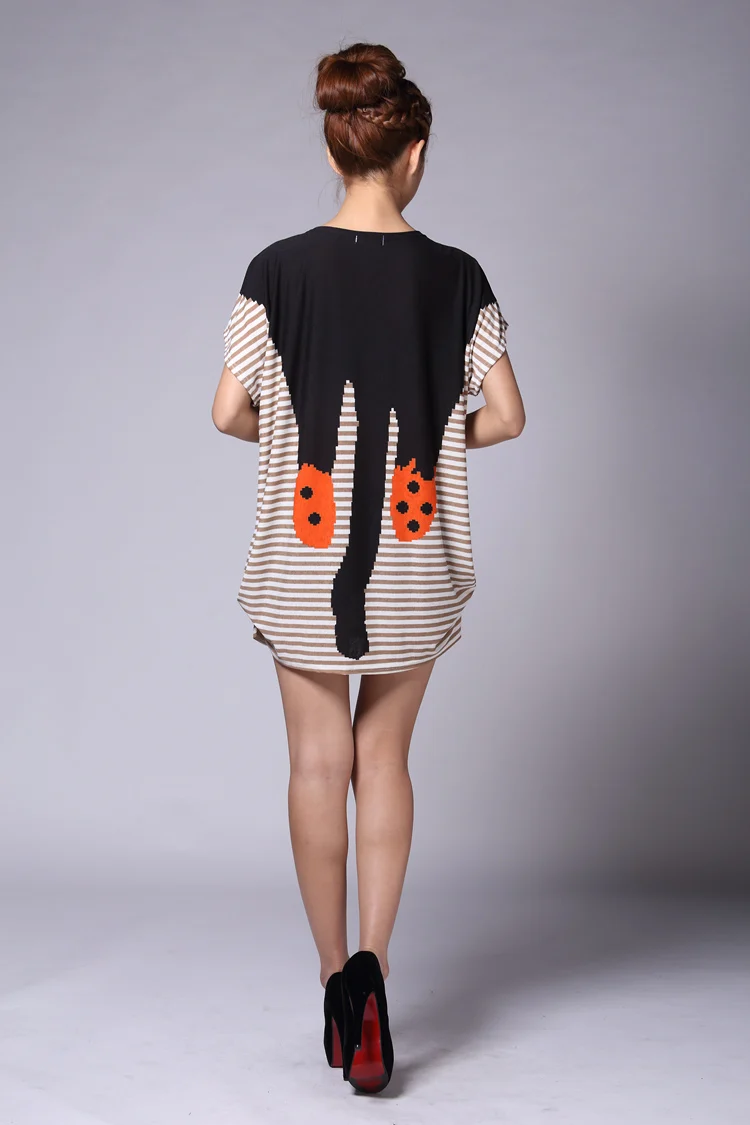 2018 летние женские повседневные футболки с коротким рукавом милым принтом Топы И