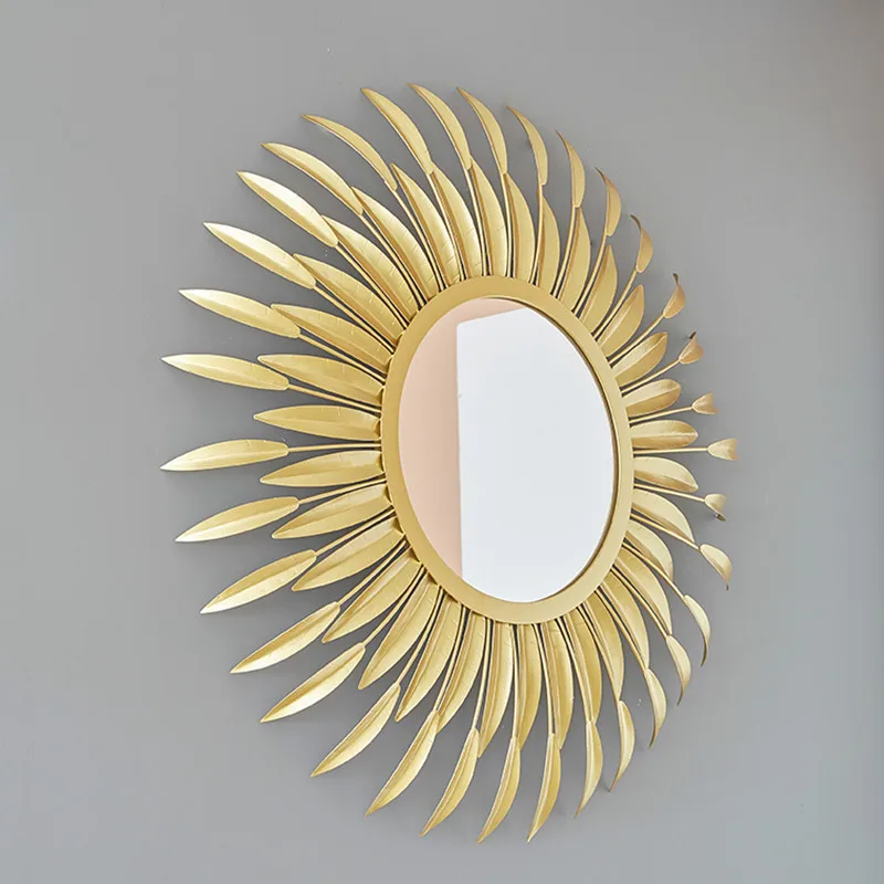 

Decorative Mirror Model Home Wall Hanging Mirror Model Soft Sofa Background Entrance Mirror Wall Sunglasses