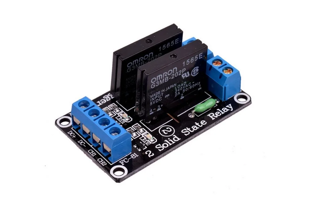 50 шт./лот 5 в 2 канала OMRON SSR G3MB-202P твердотельный релейный модуль с резистивный