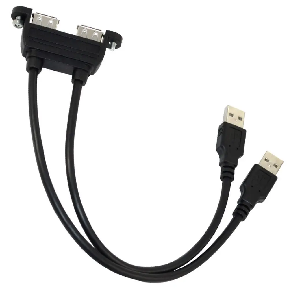 10 шт. x Панельное крепление для панельного разъема с двумя USB 2 0 A на кабель