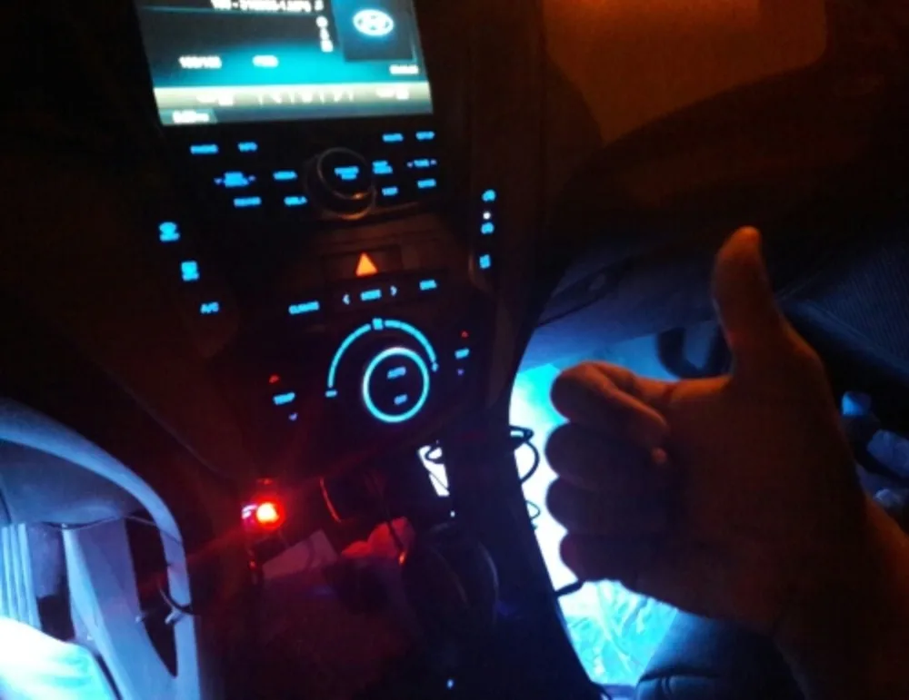 Светодиодная лента для автомобиля декоративная лампа атмосферы Dacia duster logan sandero