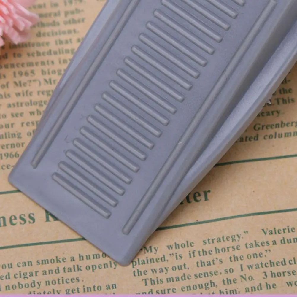 1х дверная клиновидная резиновая Стопорная стойка серая остановка безопасная