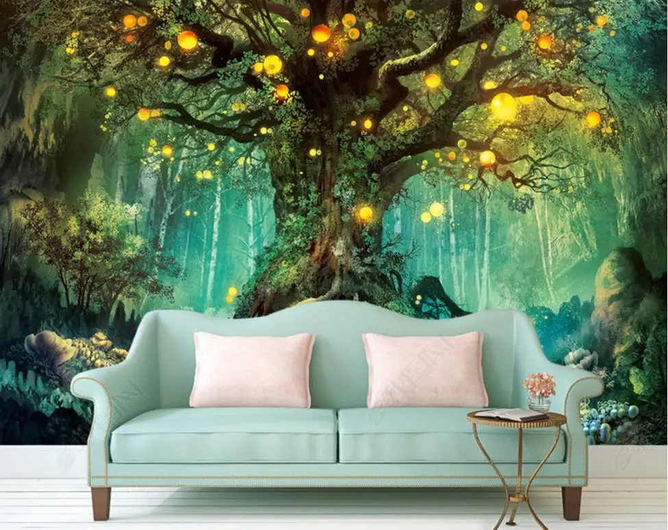 

Красивые мечты 3D фото обои лес 3D обои фрески домашние улучшения ТВ фон