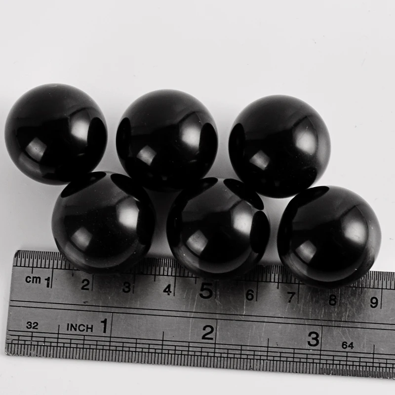 Natural obsidian stones and crystals balls 25mm Minerals Quartz Sphere Figurines Ball Gifts home decor accessory | Дом и сад