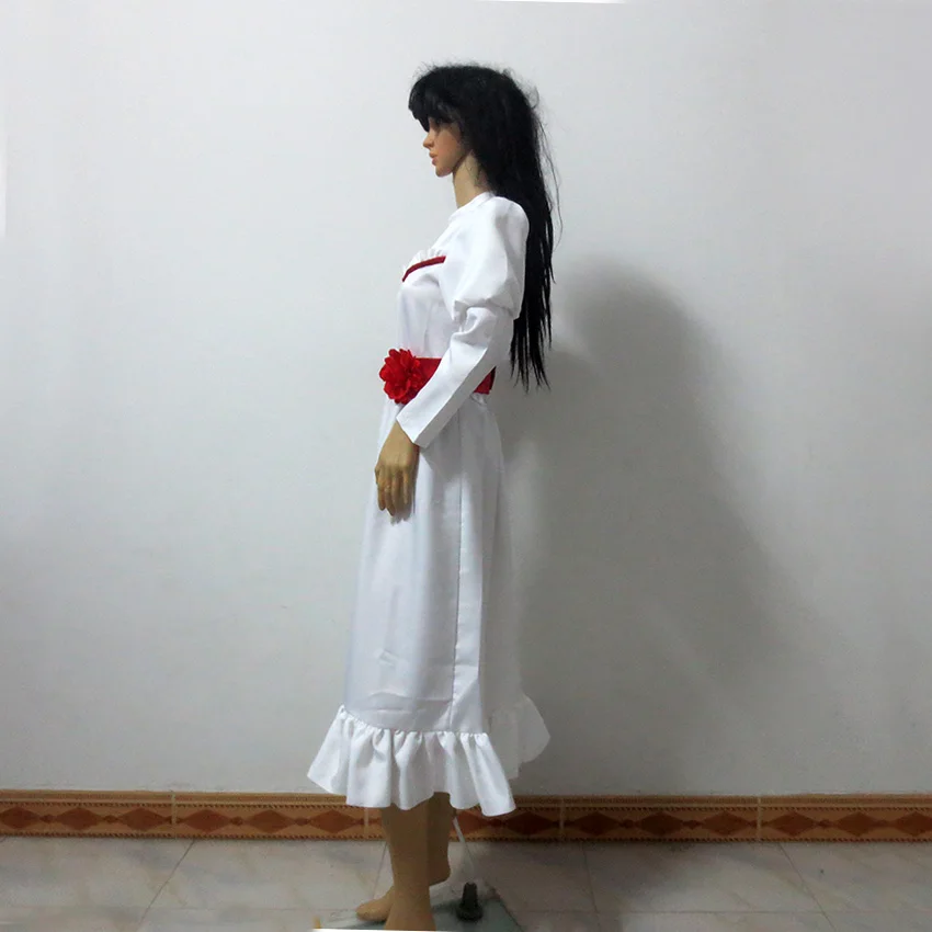 Белое платье с длинным рукавом Annabelle из фильма длинная юбка униформа для