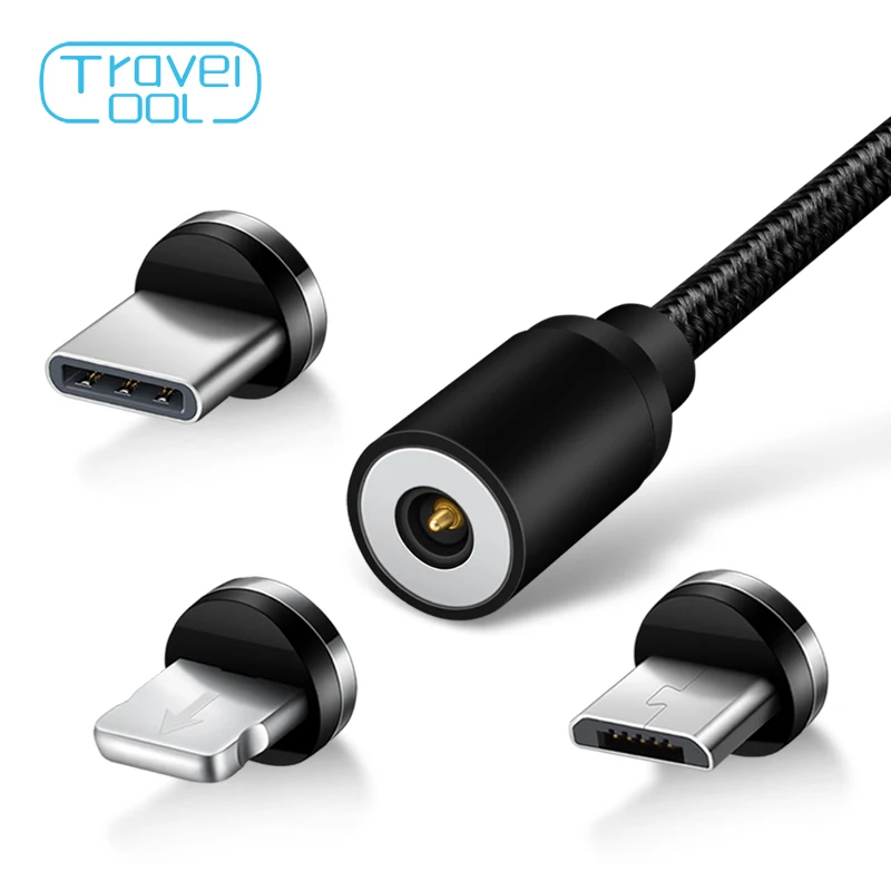 Travelcool Магнитный кабель для iPhone Micro Тип usb с мобильного телефона зарядки Кабеля C