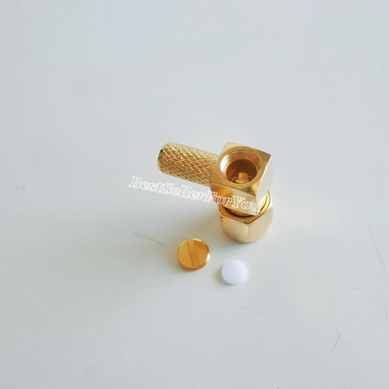 100 шт. коннекторы для кабелей RG58 RG142 RG400 LMR195|angle connector|angle plugsm plug |