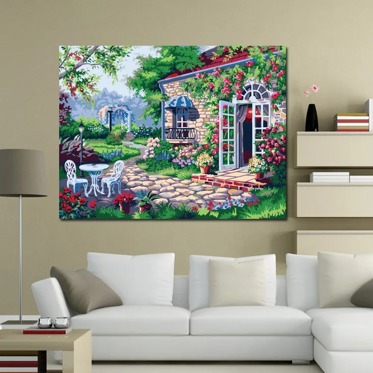 Набор для рисования по номерам на холсте 40 х50 см|paintings impressionists|decorative painting craftspainting