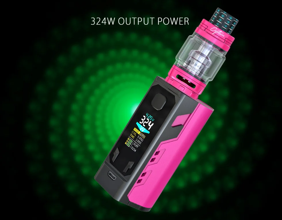IJOY/Капитан X3 комплект 324 Вт Vape с 8 мл капитан Subohm бак C1 C3 катушки 3 радость 20700