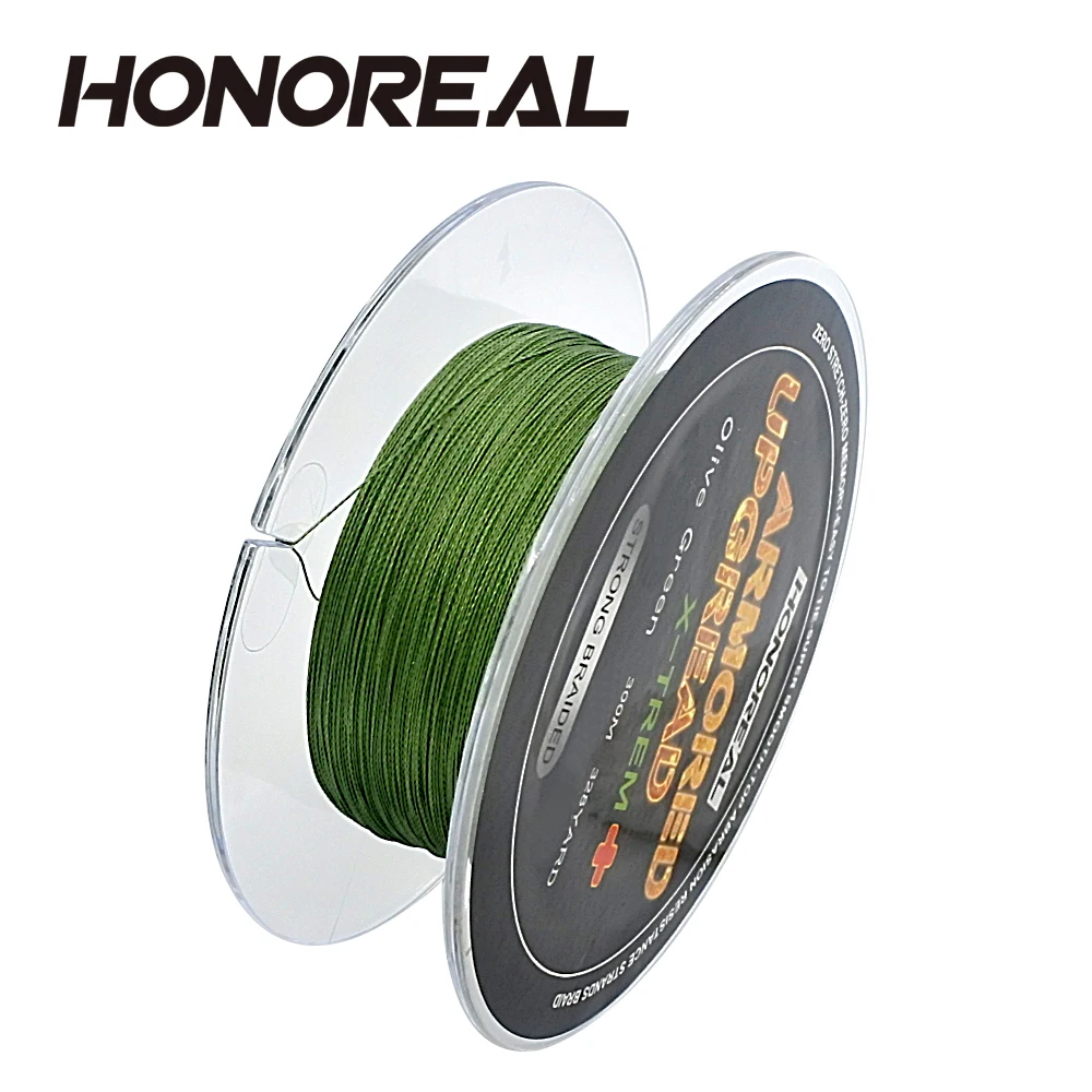 HONOREAL 0 182 мм 300 м серый и зеленый цвет 4 нити PE плетеная леска | Спорт развлечения
