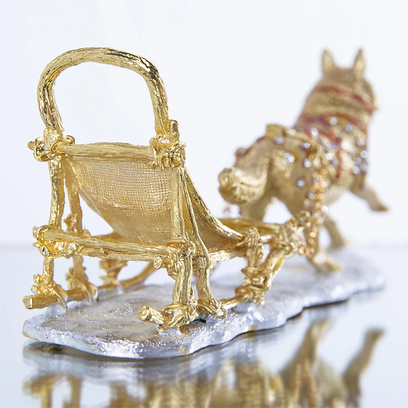 H& D ручная роспись Краб Bejeweled безделушка коробка навесной животное декоративный держатель кольца(коробочка) статуэтка в коробке для хранения ювелирных изделий домашний Свадебный декор