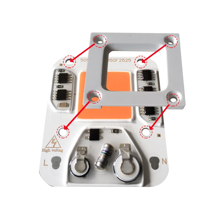 Светильник LED COB для роста растений полного спектра вход 220V AC 30W50W 100W внутреннее семечко и цветение.