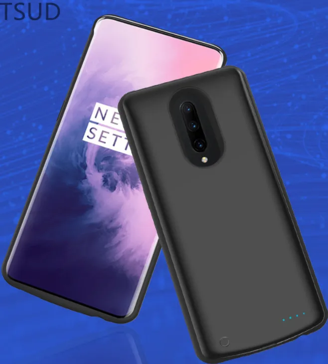 6000 мА/ч чехол для внешнего беспроводного зарядного устройства для One Plus 7 Pro Портативный чехол для зарядки аккумулятора для OnePlus 7 Pro 2 в 1 роскошный