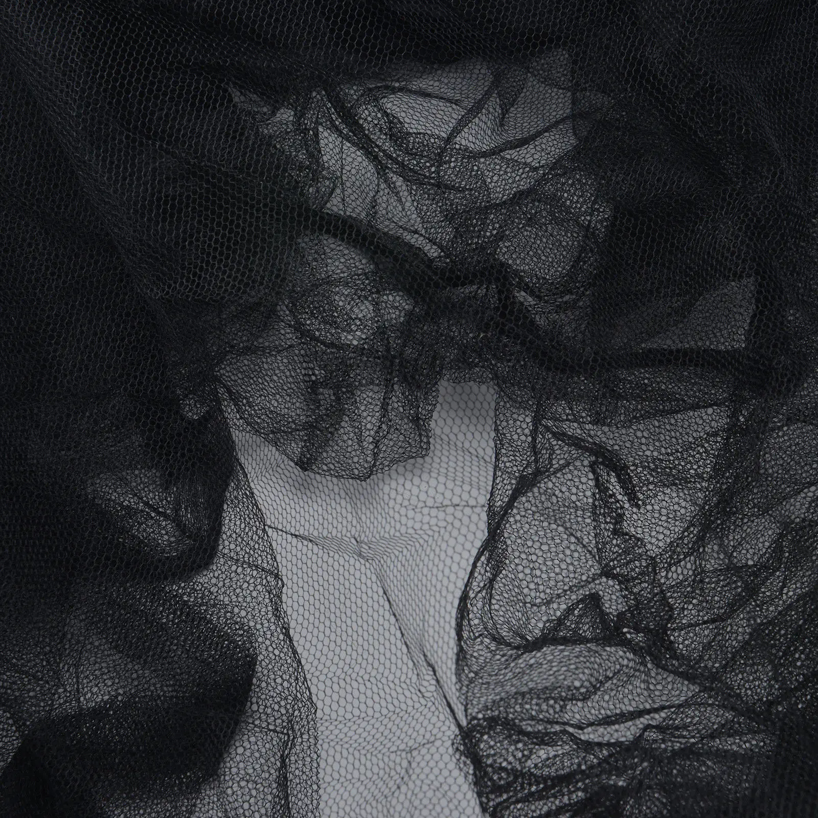 Двойной кровать с противомоскитной сеткой накомарник летать Net небо черный