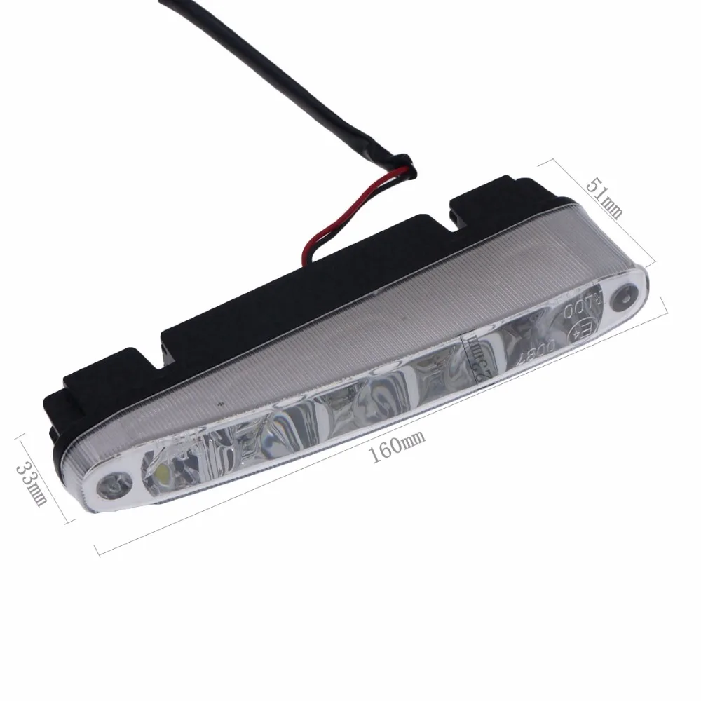 Eonstime 2 шт. Универсальный супер яркие Автомобильные дневные ходовые огни 5LED LED DRL