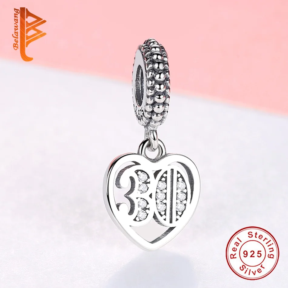 Женский кулон в виде сердца из серебра 100% пробы|Бусины| |