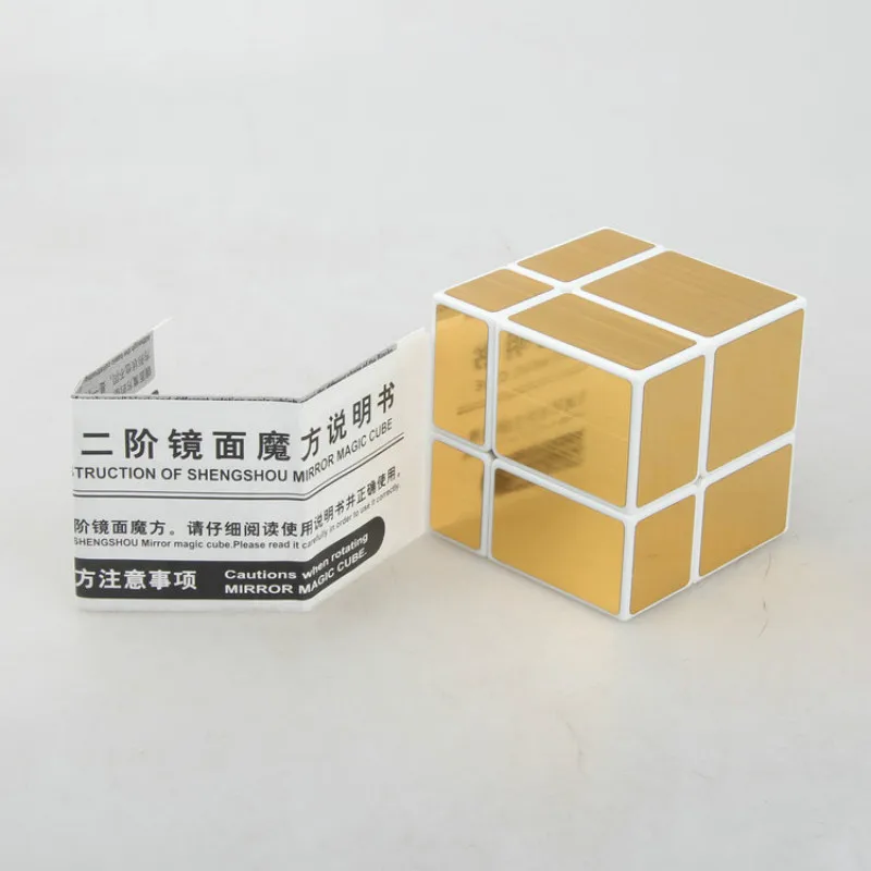 SHENGSHOU 2x2x2 зеркальные блоки магический куб Развивающие для детей Обучающие кубики