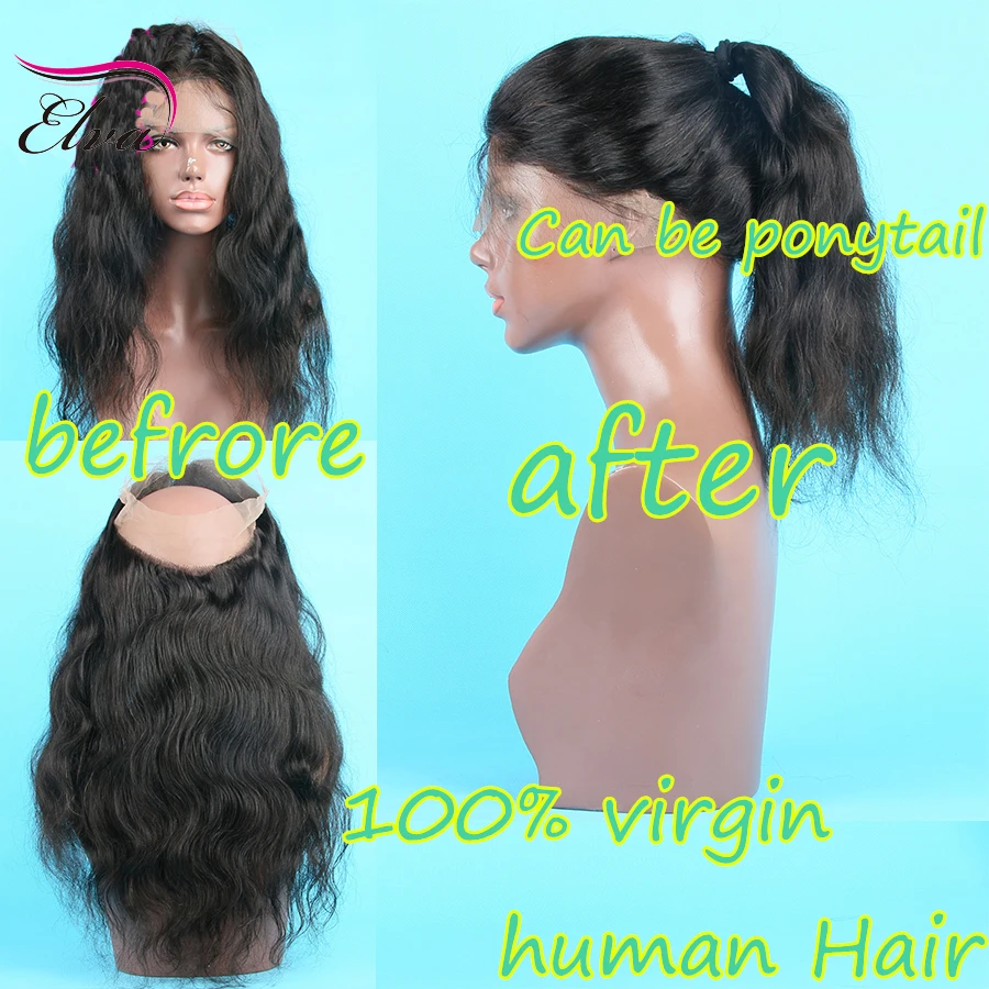 Бразильский Объемная Волна 360 Кружева Девы Волос Фронтальная Закрытие С Пучками