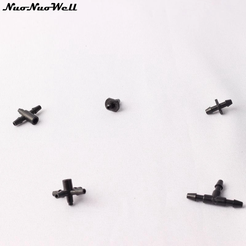 20 штук 3/5 мм тройник муфта трубы водопровода соединительные фитинги для литья полива Запчасти микроорошение системы воды садового шланга