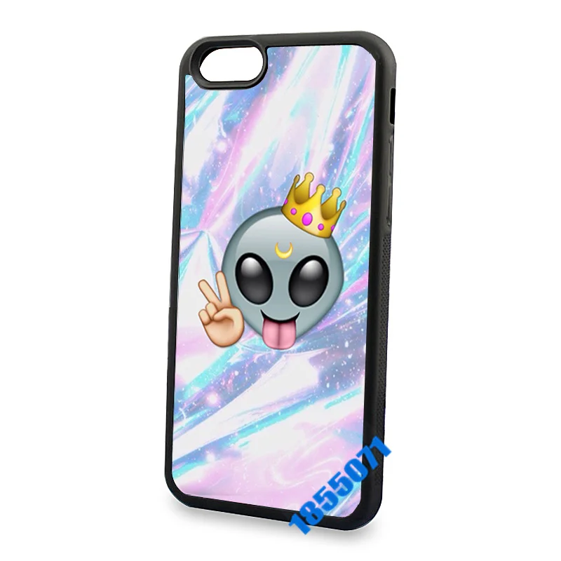 Забавные милые emoji жесткий кожи мобильный телефон чехол для iphone 4S 5S 5c 6 s плюс splus
