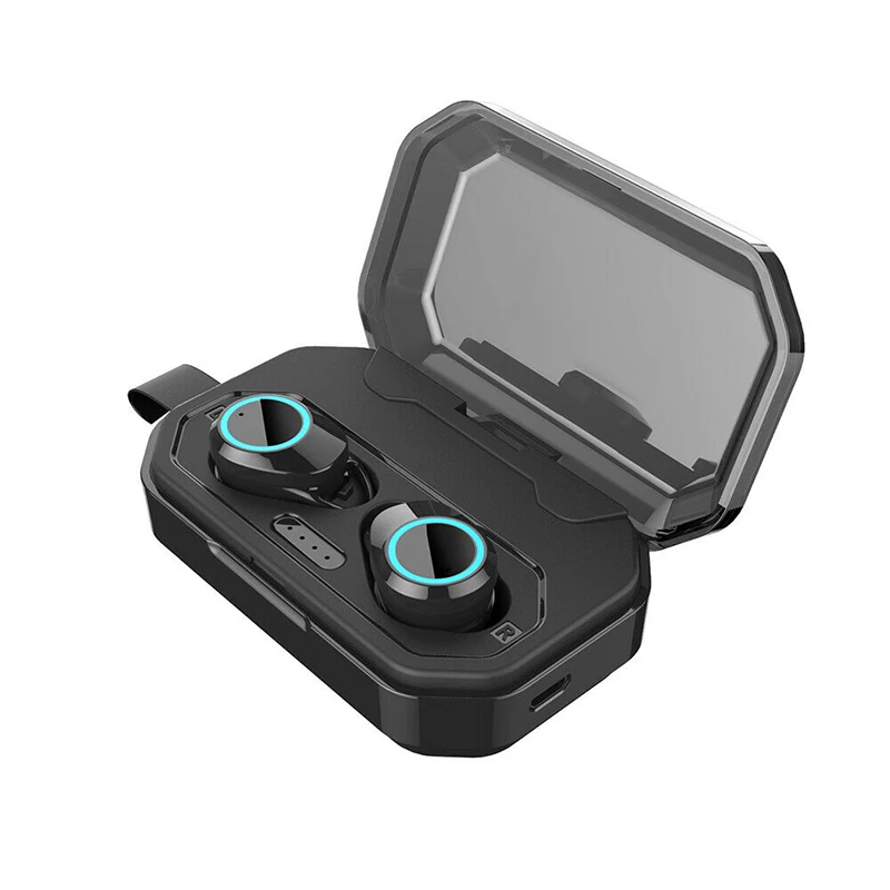 Black AERBOS, беспроводные наушники, Bluetooth 5,0, водонепроницаемые наушники с 3000 мАч, Дополнительный внешний аккумулятор, Hi-Fi, стерео гарнитура, Fone De Ouvido - Цвет: Black