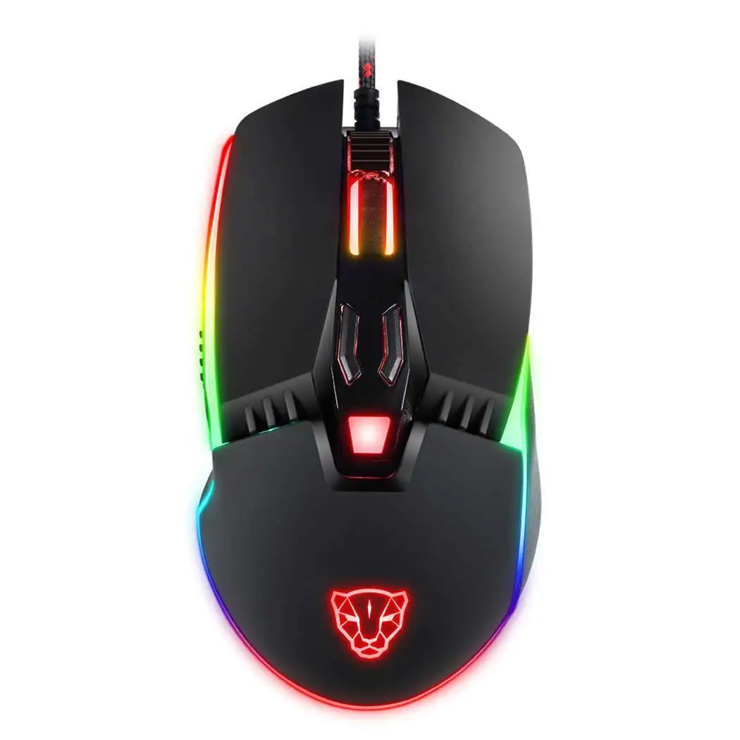 E sports игровая проводная мышь dpi настраиваемая RGB 1 8 M мыши с подсветкой для 1x